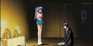 Japanese anime sucking her master cock