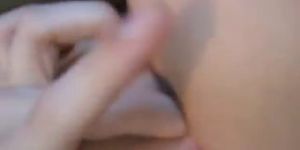 Cute girlfriend fingering anus - video 1