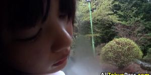 Swallowing japanese babe