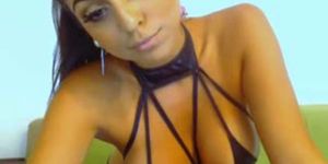 Super sexy busty big tit girl on live webcam