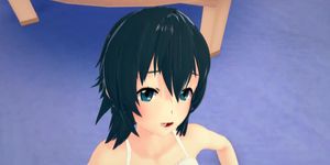 (3D Hentai)(Gamers) Sex with Chiaki Hoshinomori
