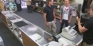 GAY PAWN SHOPS - Gay fetish threesome for straight firsttimer