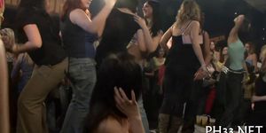 Tons of group sex on dance floor - video 9