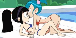 Lesbian Bulma and ChiChi - Dragonball