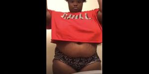 ebony bbw nip keeps slipping on live stream