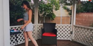 teen plays with her wet pussy in public | cam4