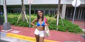 Fat ass brunette latina Victoria Valencia gets fucked