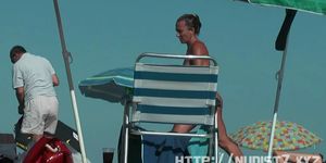 NUDIST VIDEO - Nudist beach with horny naked women voyeur video
