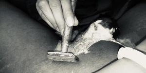 tomosa shaving her husband to make her new bf jelous