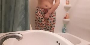 Pee desperation and orgasm in pjs (still haven't peed, cum see me in the morning)