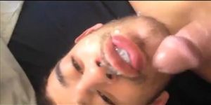 Arab Boy take the full load of daddys cum