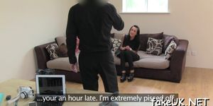 Fake agent cums during uk sex - video 1