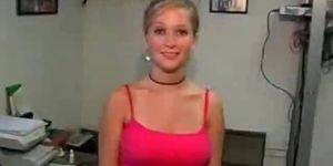 Amazing Blonde Perfect tits Strip Webcam