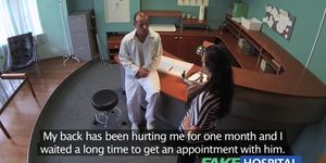 FAKE HOSPITAL - Doctor empties his sack to ease her pain