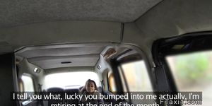 Ebony interracial anal fingered in cab