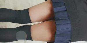 japanese cute cosplay girl 18yld upskirt(uniform)short ver