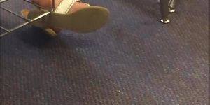 Ashley's Candid Shoeplay in Jack Rogers Always Had Me Distracted in Class