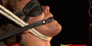 JOCK BONDAGE - Rod in penis mixed with bondage for incredibly muscular hunk