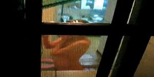 window voyeur on korean girl showering