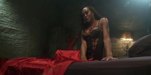Ebony shemale mistress fucks slave (Kayla Biggs)