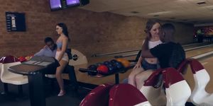 DOGFARTNETWORK - Anina Silk and Diya Noir share BBC at the bowling alley