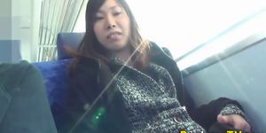 Asian pisses on train - video 1
