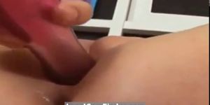 blonde pussy leaking orgasm