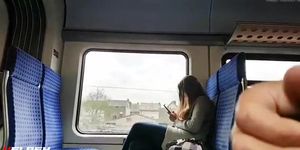 Cock Flash On Train