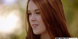 TUSHY First Double Penetration For Redhead Kimberly Brix