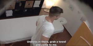 Redhead Girl Lets Masseur To Screw Her Ass