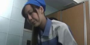 Asian maintenance girl goes in wrong part5 - video 1