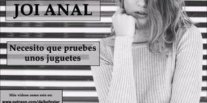 JOI anal. La dueña del sex shop quiere probar unos juguetes contigo.