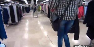 Exquisite czech kitten gets teased in the hypermarket and pounded in pov