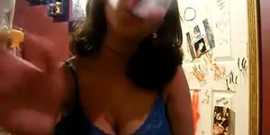 Cute Girls Smoking - Smoking Fetish Sky Blue Smoke For You! (Charlene Hart)