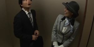 Asian Sex in a Public Elevator