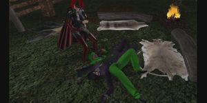 Superheroine Femdom: FMM Fight Scene