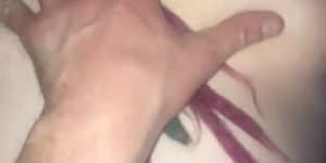 Up to four Fingers makes a Wet Sloppy Pussy for Hippie Girl with Dreads
