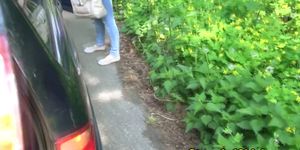 MOFOS - Czech teen hitchhiker gets her ass cumshot