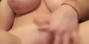 Big Tits Teen Fingering her Pussy Homemade Video