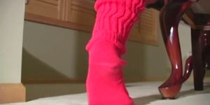Arousing legs in tights fetish - video 61