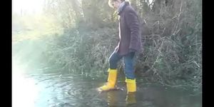 latex and rubber boots