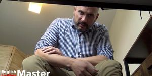 Under the desk pov ignoring, verbal and shoe worship preview