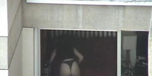 Sexy neighbour gets filmed