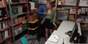 LP Guy deciplines Shoplifter Teen Kat Monroes wet pussy