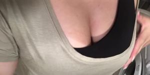 Moaning and touching with clothes on (tease)