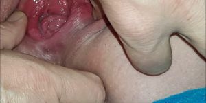 Chubby Amateur Squirts - closeup