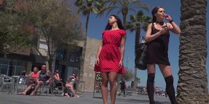 Petite babe lets mistress disgrace her in public (Tina Kay, Susi Gala, Susy Gala)