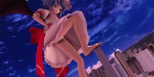 [Giantess MMD] Remilia Crushing a Building (by gonzres)