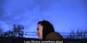 PublicAgent Sara masturbates and fucks on camera for revenge
