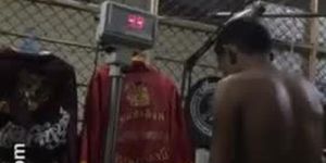 Thai Boxer Naked Boxing Weigh In Exposed 16 (Slow Mo + Zoom)